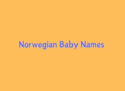 Norwegian Origin Baby Boy & Girl Names