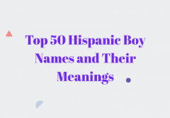 Top 50 Hispanic Boy Names and Their Meanings